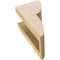Ekena Millwork 4"W x 4"D x 8"H Wide Crestline Rough Cedar Woodgrain TimberThane Corbel, Primed Tan CORUR04X04X08CRERCPR - alternate 4